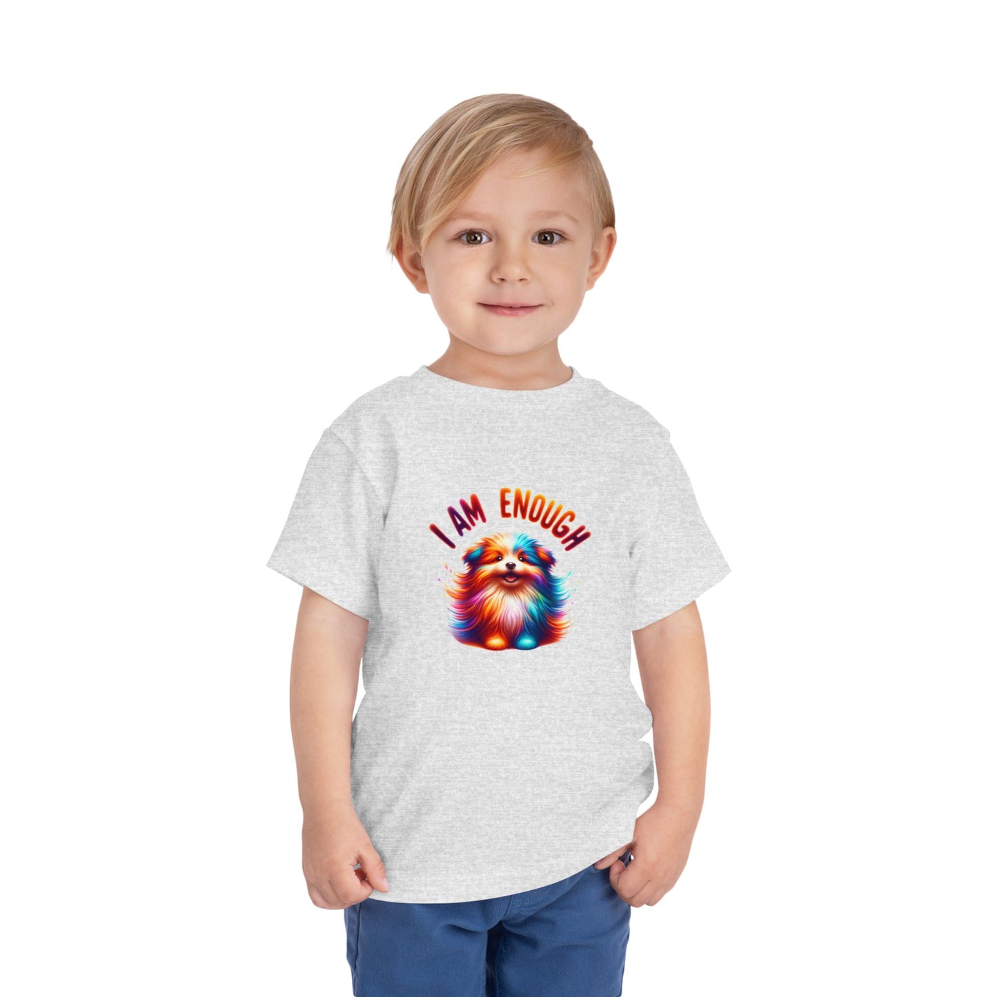 Vibrant Pup | I AM ENOUGH | Toddler Graphic Tees | 35PS-T