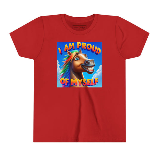 Rainbow Horse | I AM PROUD OF MYSELF | Youth Graphic Tees | 64BO-Y