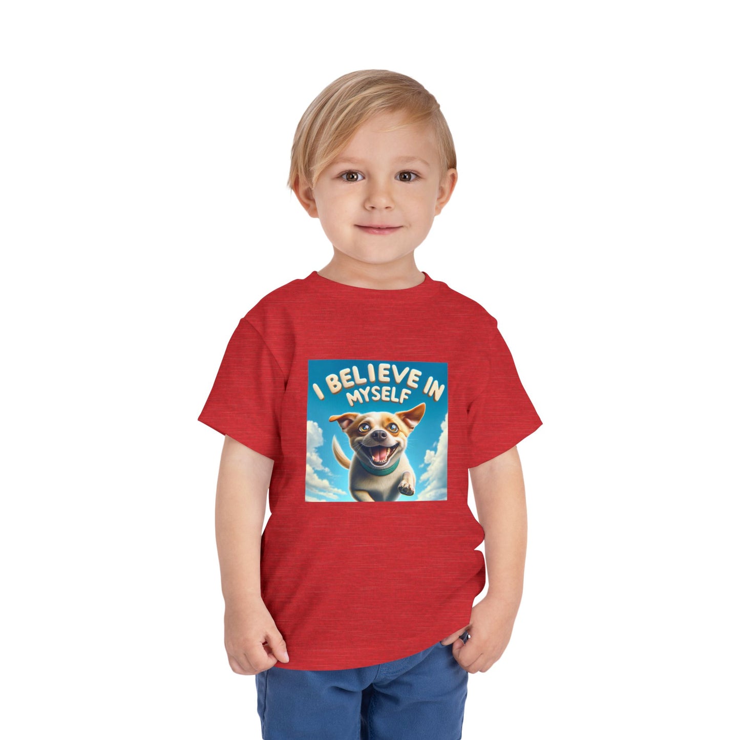 Dog in Sky | I BELIEVE IN MYSELF | Toddler Graphic Tees | 97MM-T