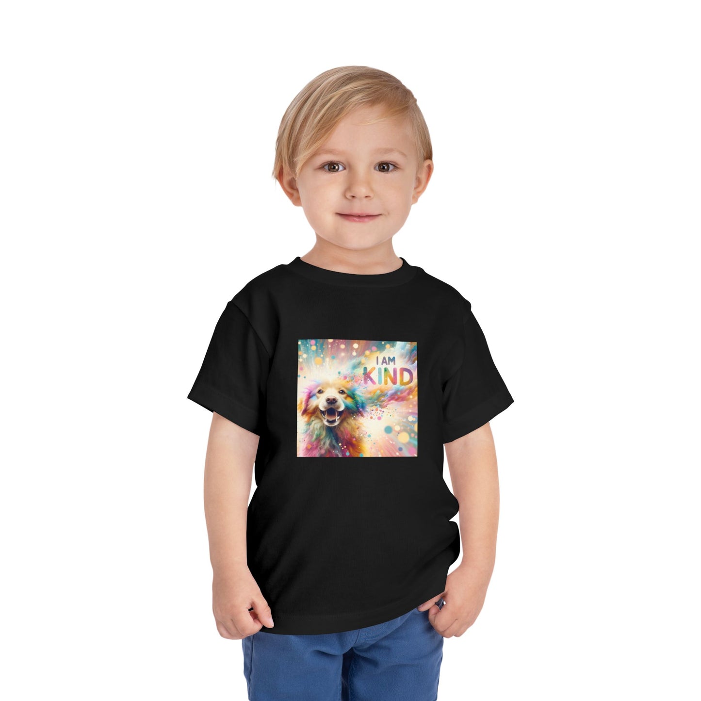 Burst of Color Dog | I AM KIND | Toddler Graphic Tees | 4VT-T