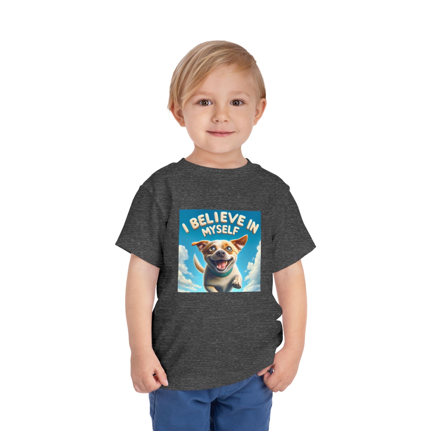 Dog in Sky | I BELIEVE IN MYSELF | Toddler Graphic Tees | 97MM-T