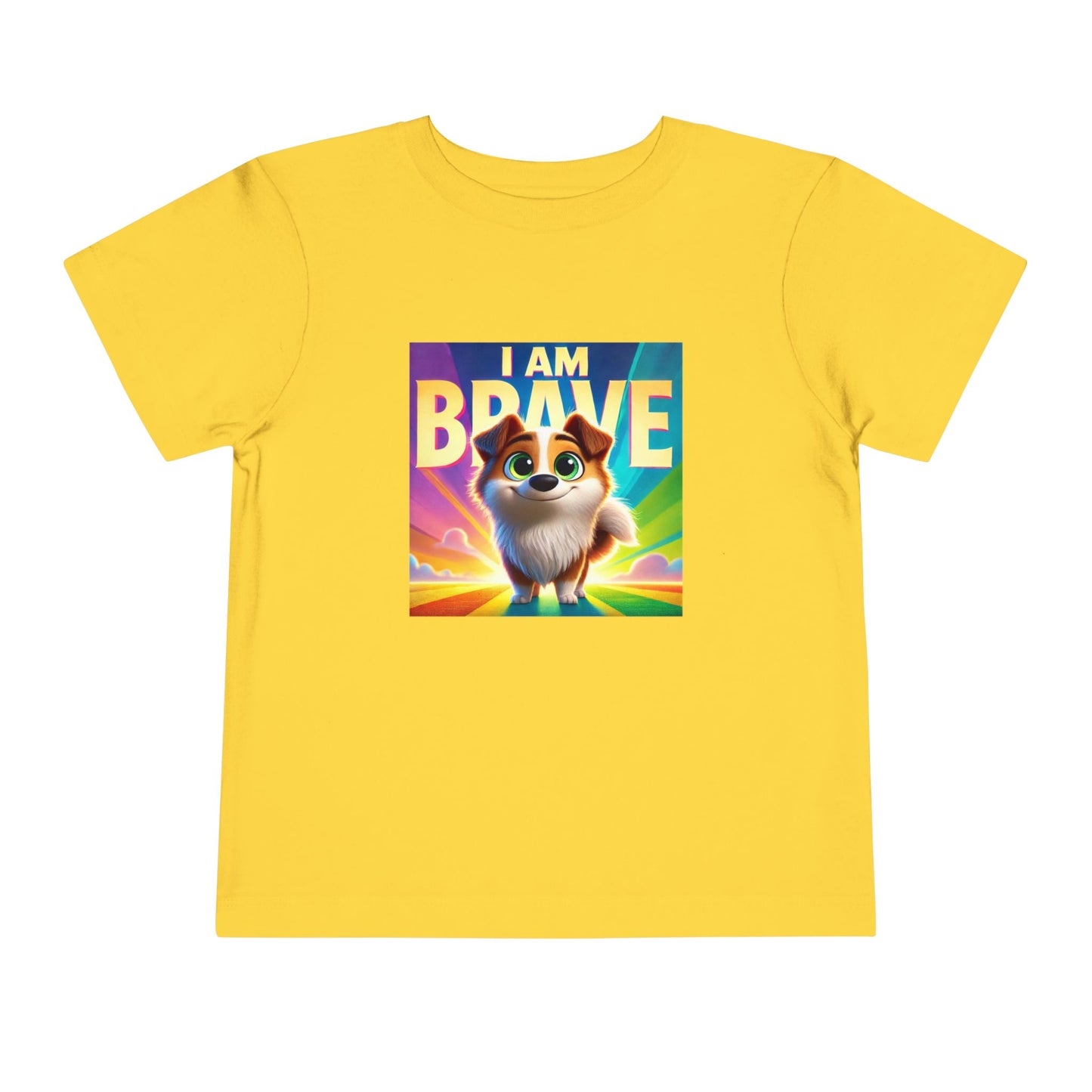 Rainbow Dog | I AM BRAVE | Toddler Graphic Tees | 58KE-T