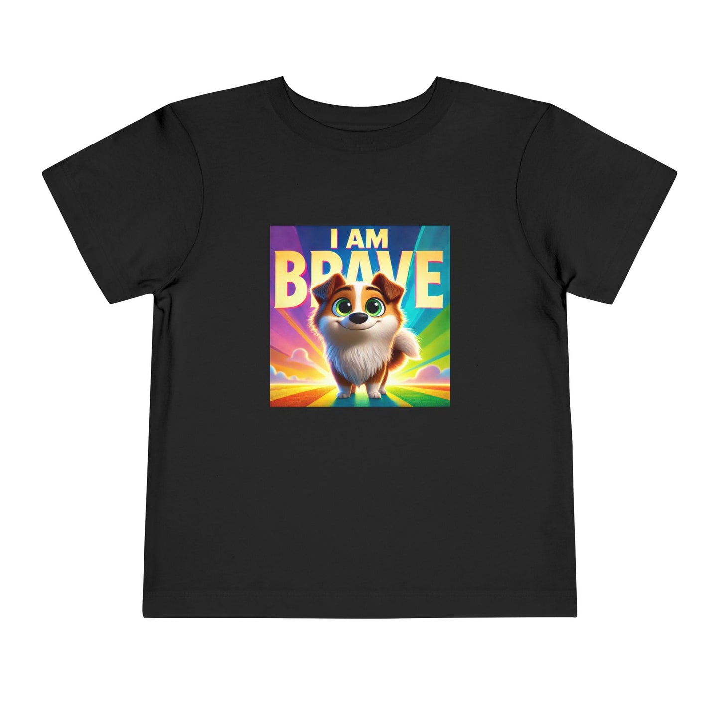 Rainbow Dog | I AM BRAVE | Toddler Graphic Tees | 58KE-T