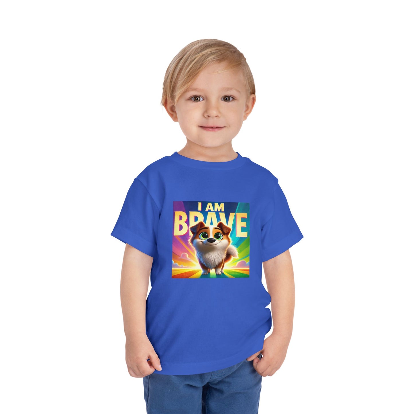 Rainbow Dog | I AM BRAVE | Toddler Graphic Tees | 58KE-T