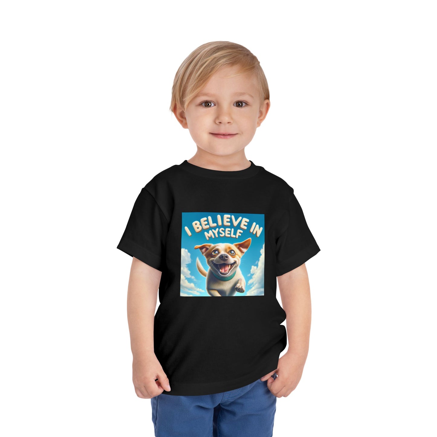 Dog in Sky | I BELIEVE IN MYSELF | Toddler Graphic Tees | 97MM-T