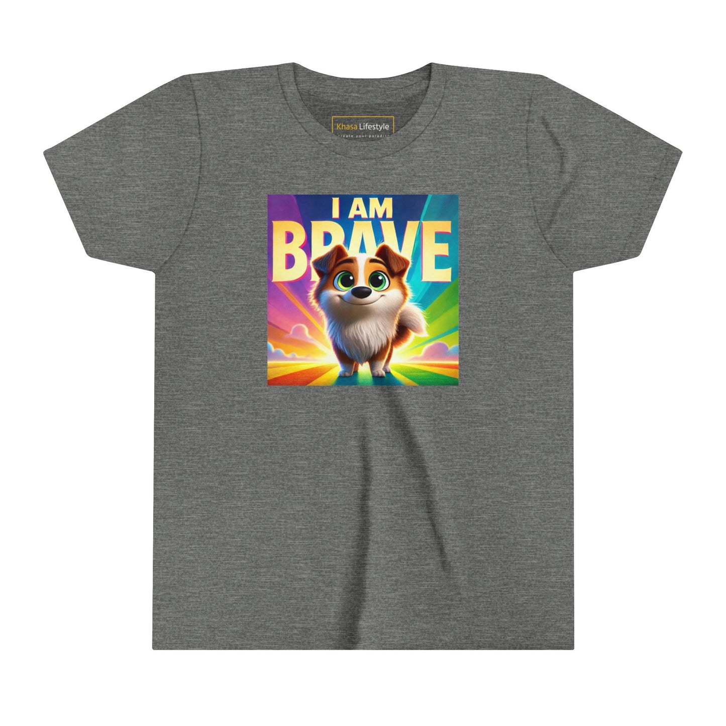 Rainbow Dog | I AM BRAVE | Youth Graphic Tees | 58KE-Y