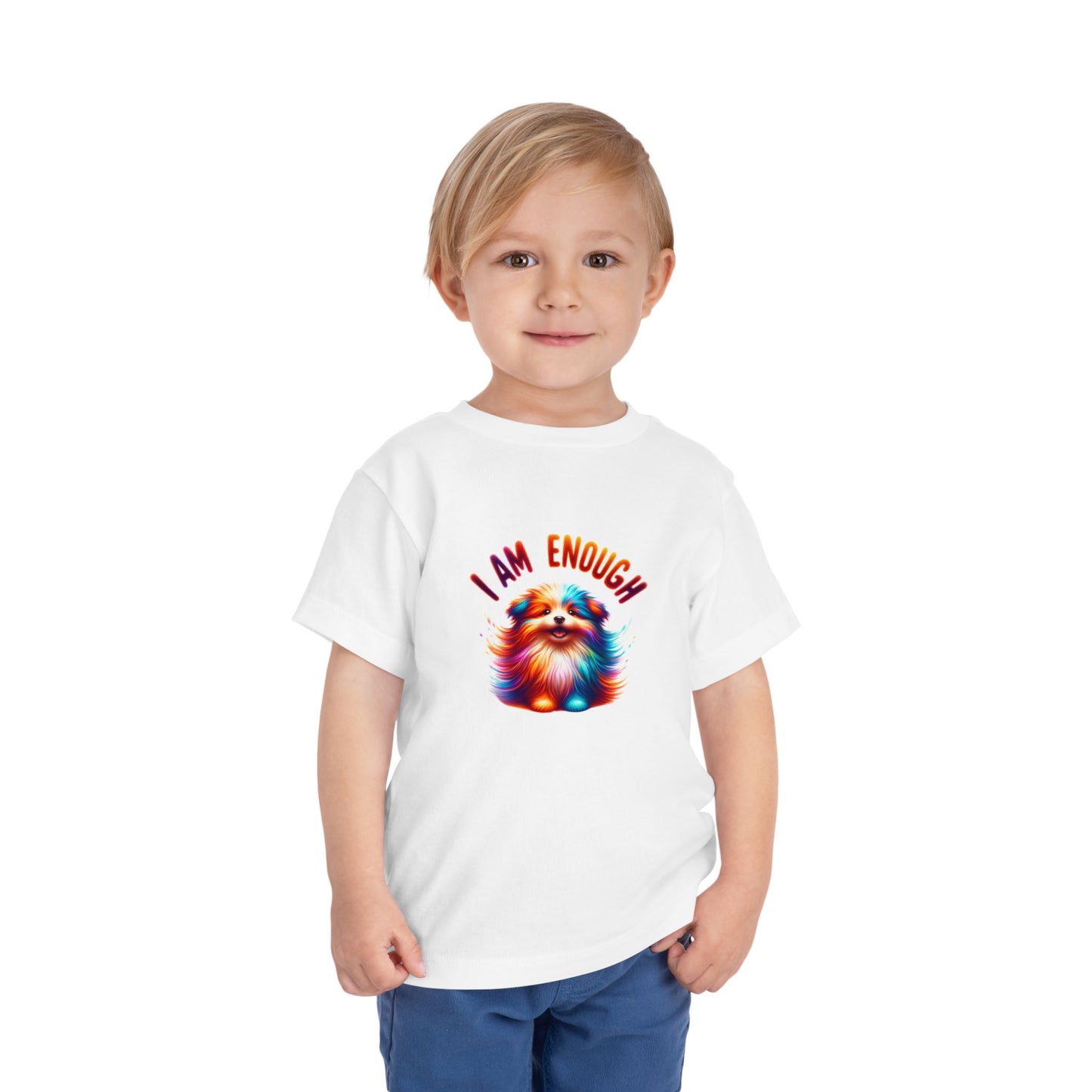 Vibrant Pup | I AM ENOUGH | Toddler Graphic Tees | 35PS-T