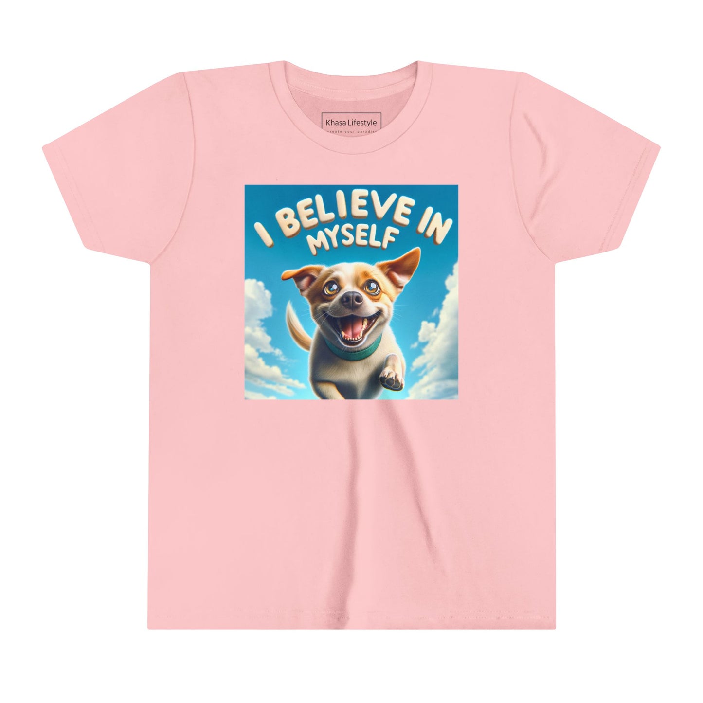 Dog in Sky | I BELIEVE IN MYSELF | Youth Graphic Tees | 97MM-Y