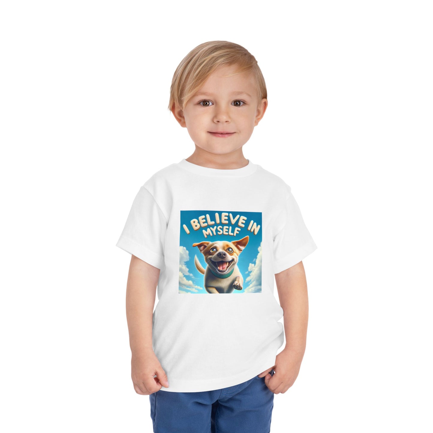 Dog in Sky | I BELIEVE IN MYSELF | Toddler Graphic Tees | 97MM-T