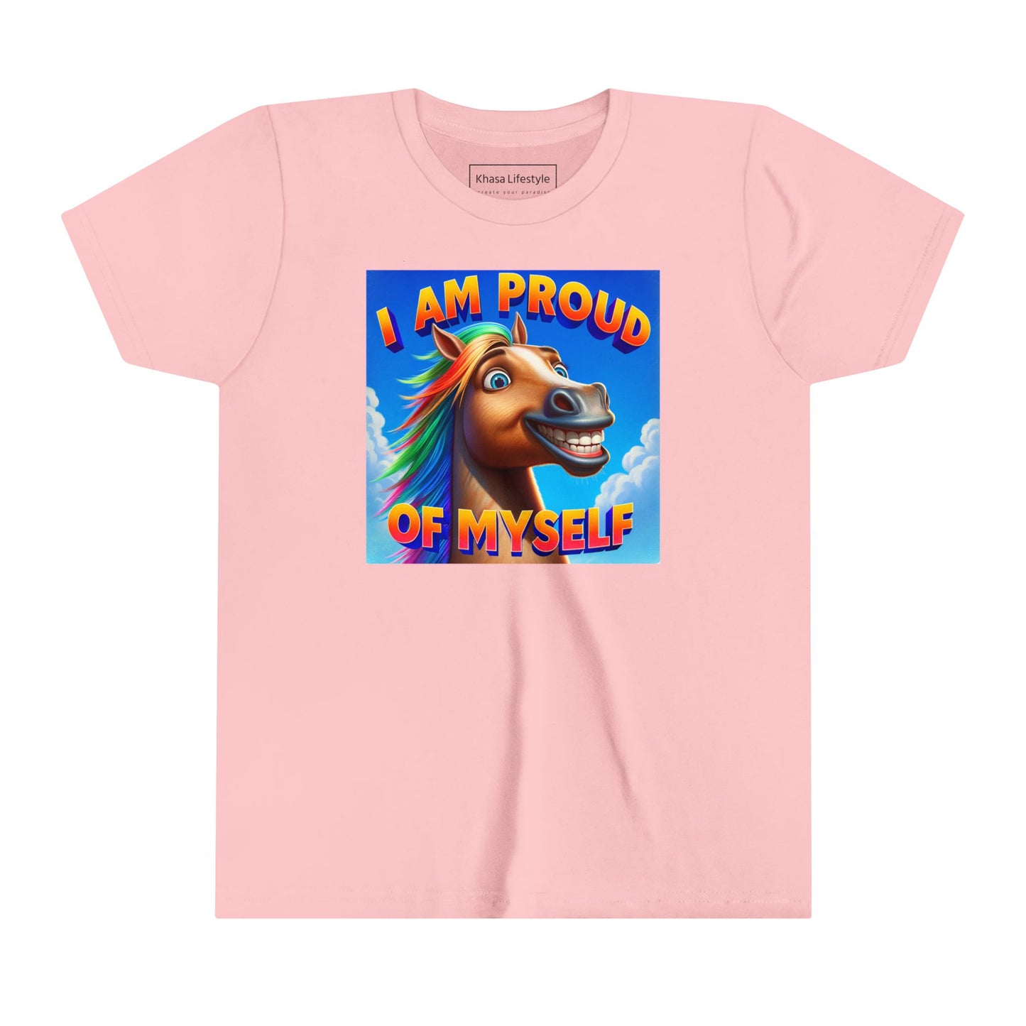 Rainbow Horse | I AM PROUD OF MYSELF | Youth Graphic Tees | 64BO-Y