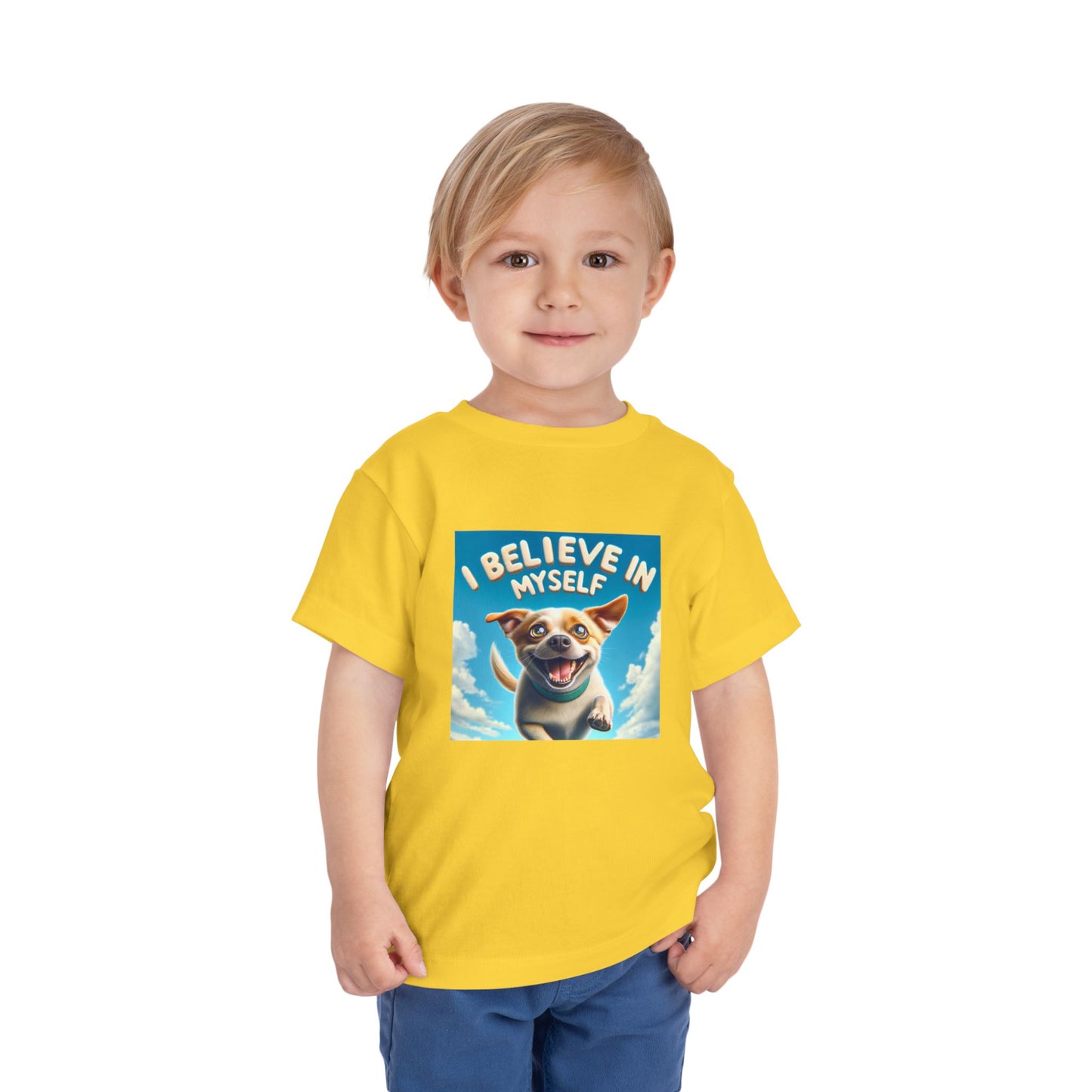 Dog in Sky | I BELIEVE IN MYSELF | Toddler Graphic Tees | 97MM-T