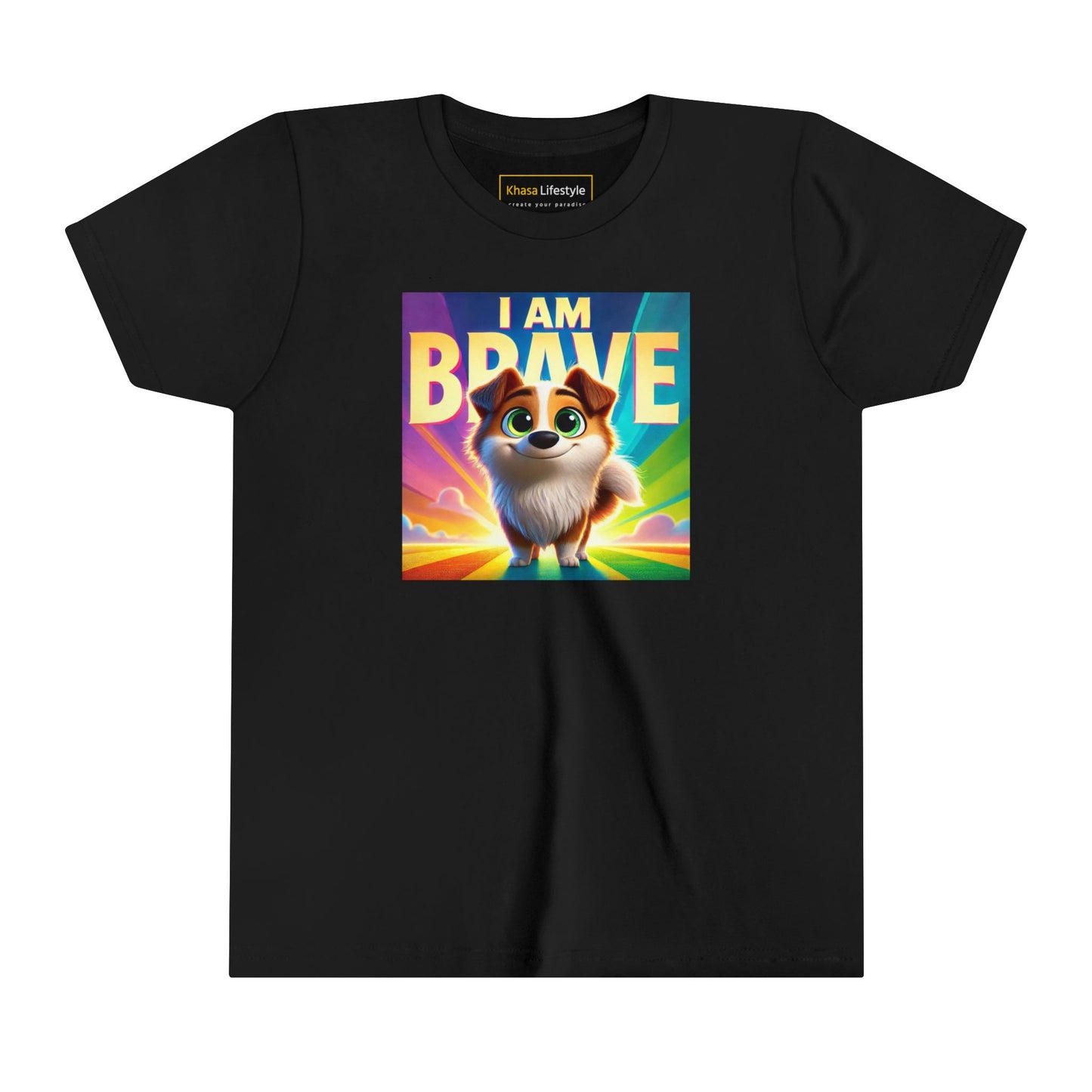 Rainbow Dog | I AM BRAVE | Youth Graphic Tees | 58KE-Y