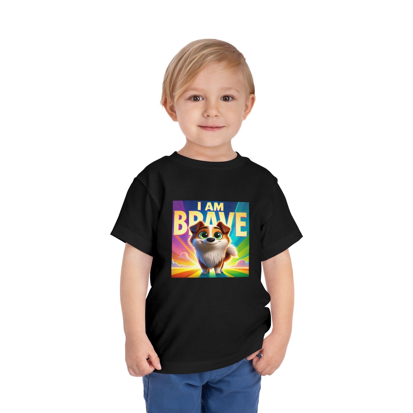 Rainbow Dog | I AM BRAVE | Toddler Graphic Tees | 58KE-T