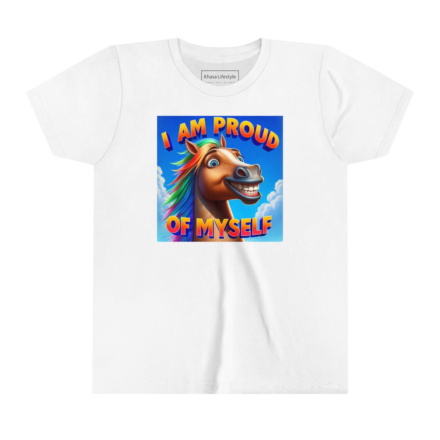 Rainbow Horse | I AM PROUD OF MYSELF | Youth Graphic Tees | 64BO-Y