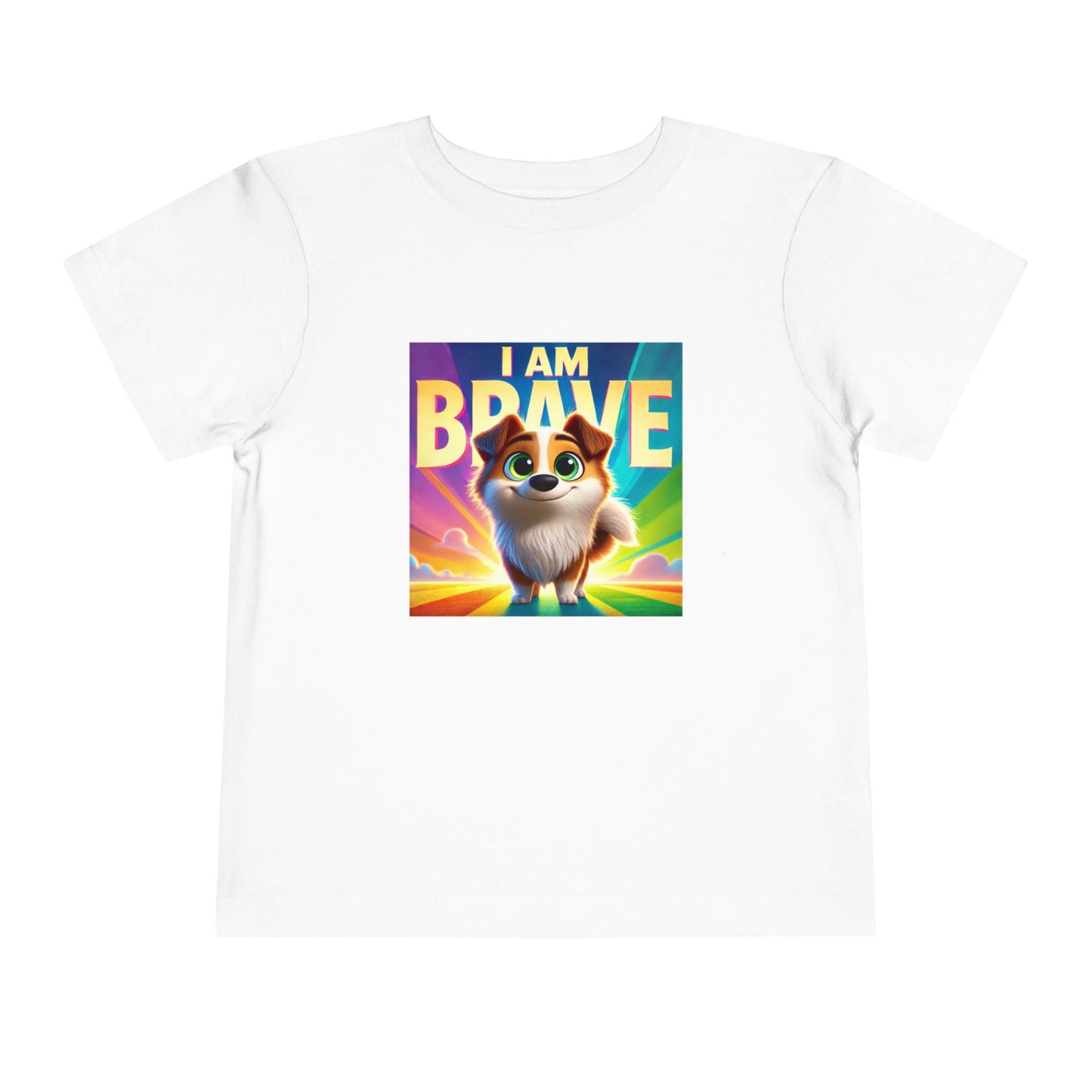 Rainbow Dog | I AM BRAVE | Toddler Graphic Tees | 58KE-T