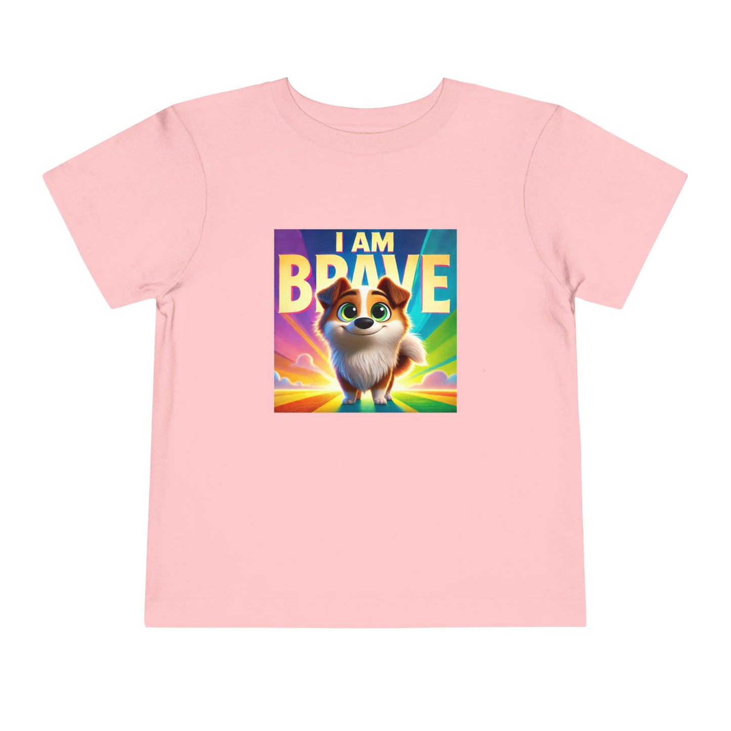 Rainbow Dog | I AM BRAVE | Toddler Graphic Tees | 58KE-T