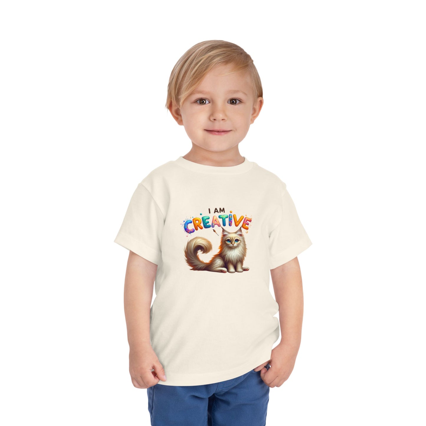 Creative Cat | I AM CREATIVE | Toddler Graphic Tees | 37FM-T