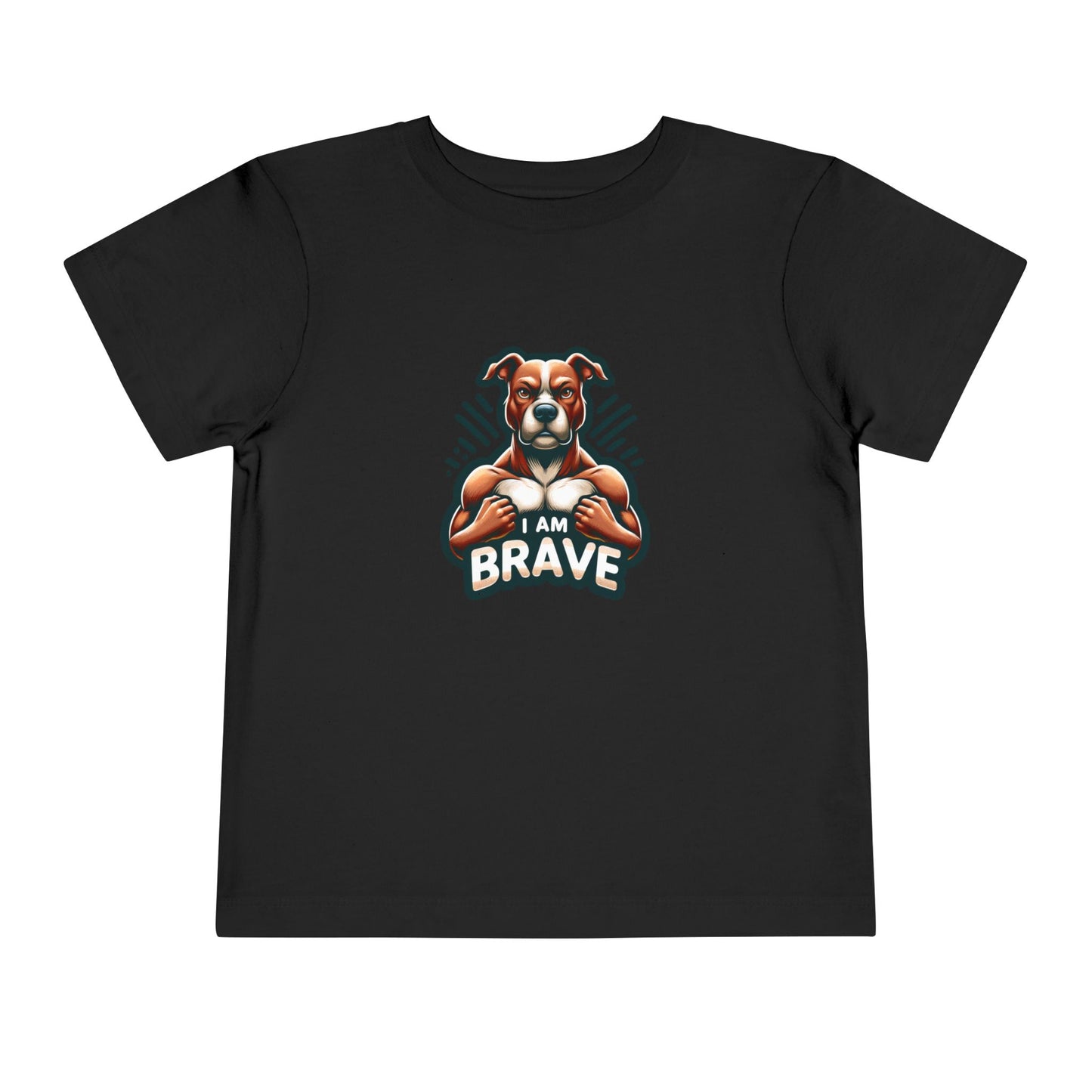 Muscle Dog | I AM BRAVE | Toddler Graphic Tees | 52ZK-T