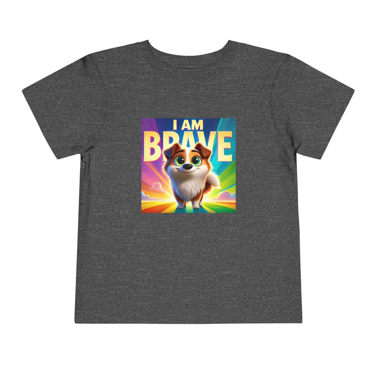 Rainbow Dog | I AM BRAVE | Toddler Graphic Tees | 58KE-T