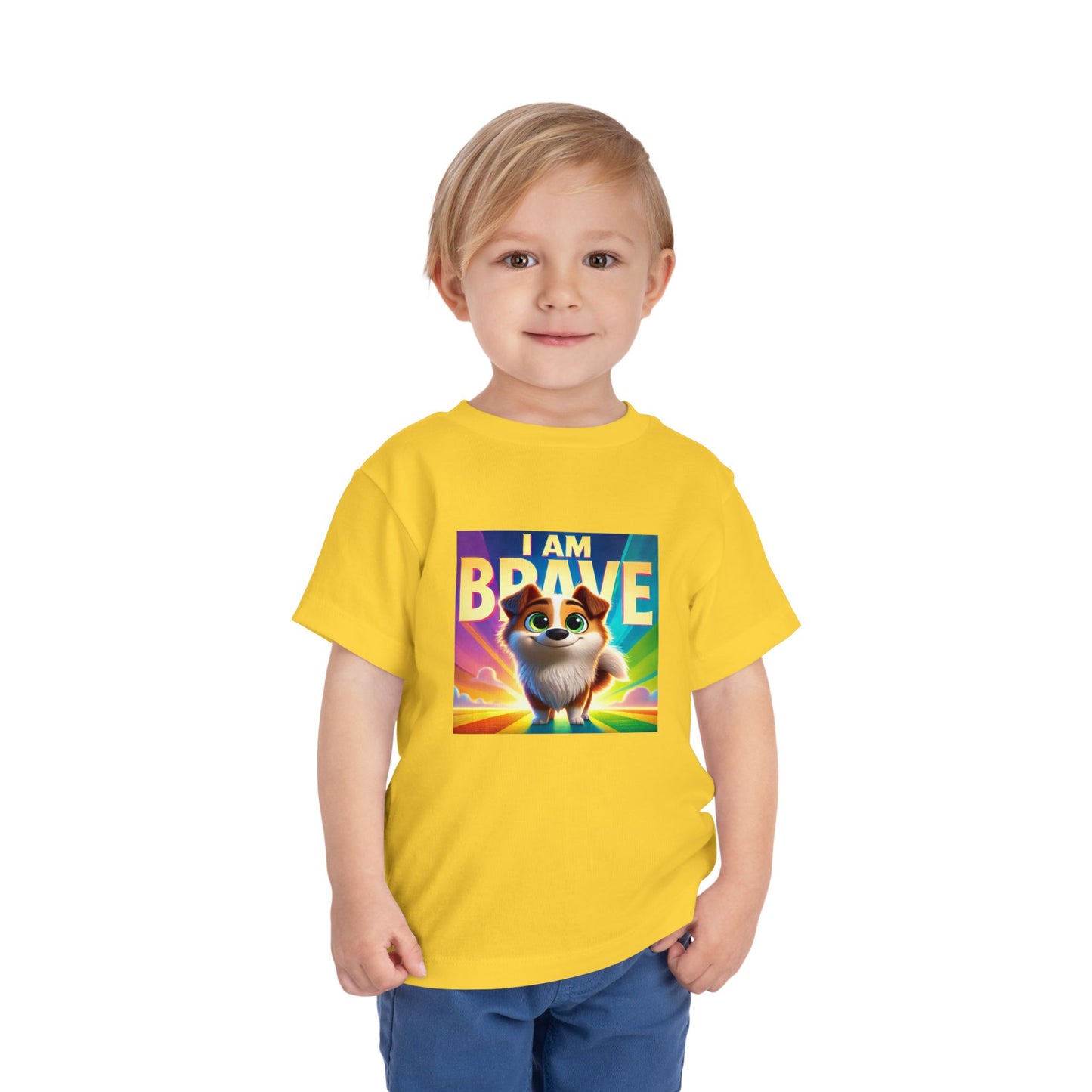 Rainbow Dog | I AM BRAVE | Toddler Graphic Tees | 58KE-T