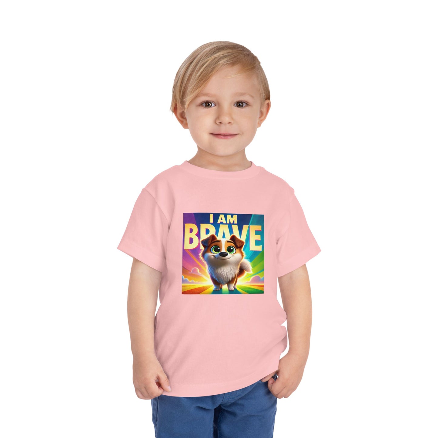 Rainbow Dog | I AM BRAVE | Toddler Graphic Tees | 58KE-T