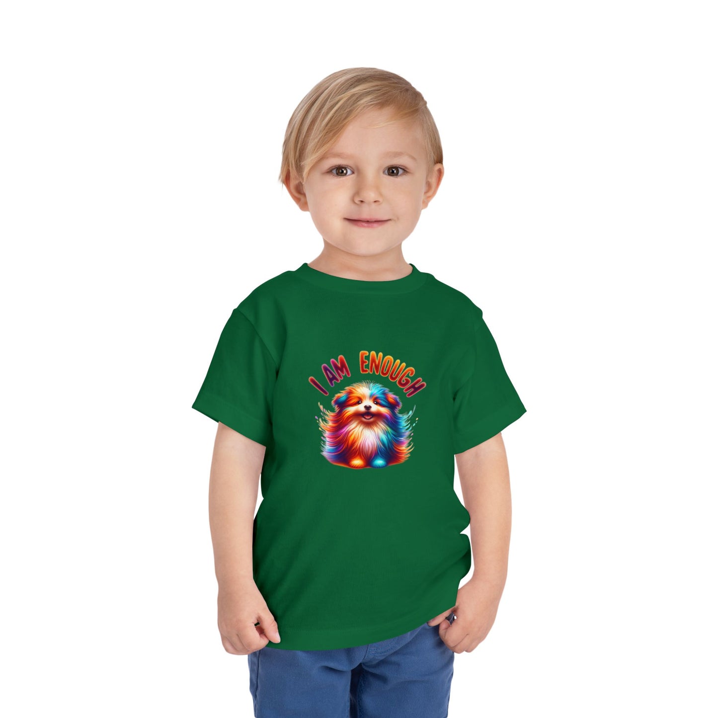 Vibrant Pup | I AM ENOUGH | Toddler Graphic Tees | 35PS-T