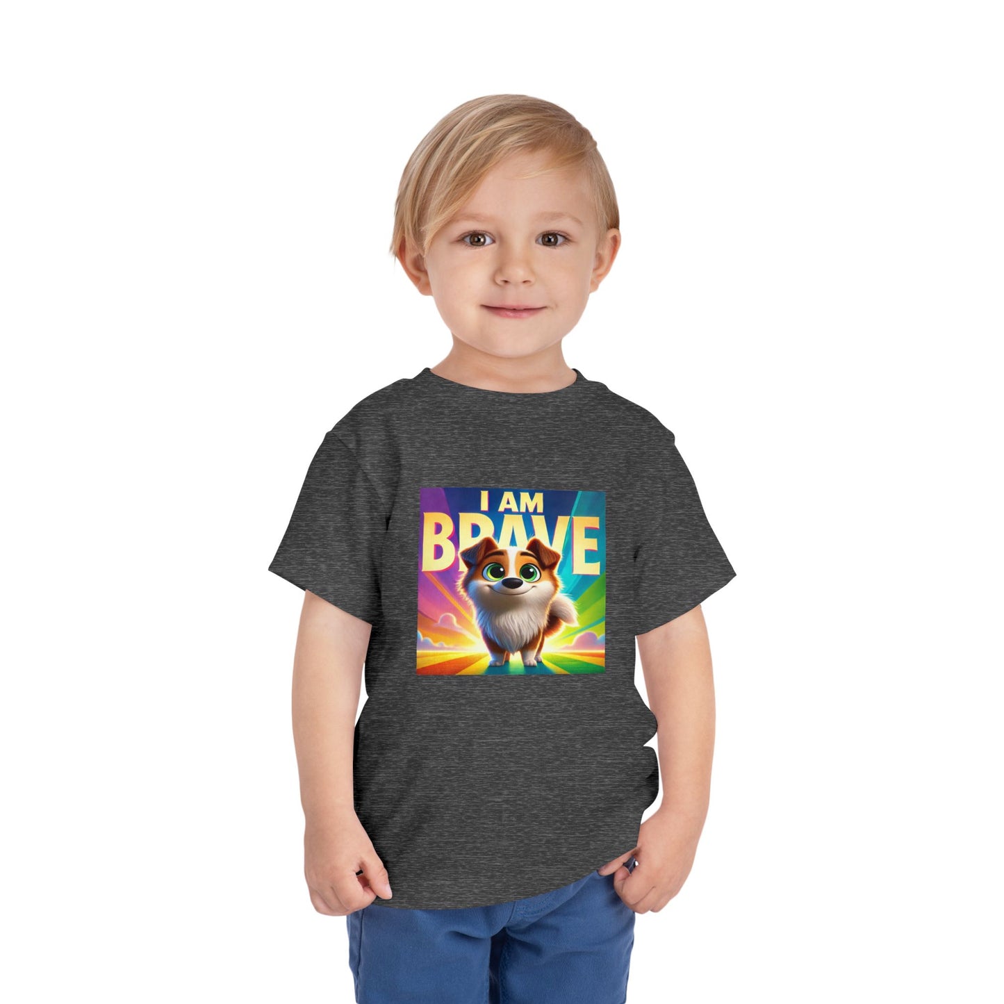 Rainbow Dog | I AM BRAVE | Toddler Graphic Tees | 58KE-T