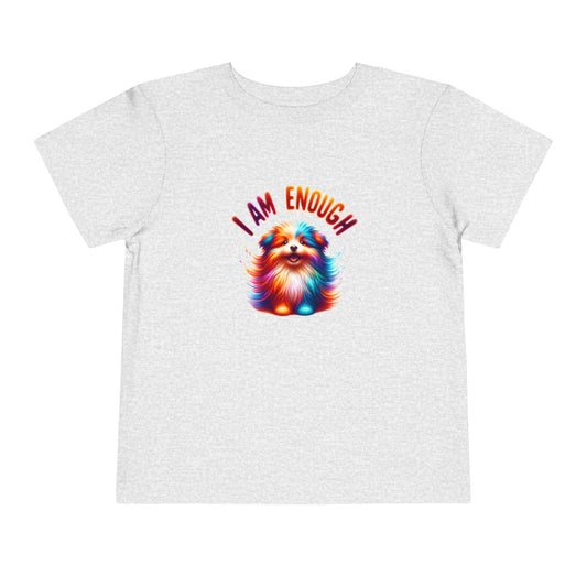 Vibrant Pup | I AM ENOUGH | Toddler Graphic Tees | 35PS-T